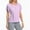 Purple, variant on Olyvenn Petal Short Sleeve Eyelet Tops for Women Dressy Casual Summer Trendy Collar V Neck Tee Shirts Ladies Elegant Blouses White XL