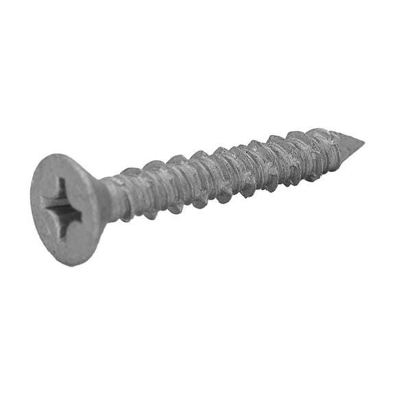 CONFAST 3/16" x 1-3/4" Concrete Screws 410 Stainless Steel Phillips Flat Countersunk with Concrete Drill Bit for Anchoring to Masonry, Block or Brick (50 per Box)