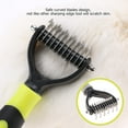 thumbnail image 3 of Deshedding Dog Brush, Dog Brush for Shedding Dog Rake Cat Brush Double Sided Undercoat Rake Comb for Detangling, Deshedding Pet Grooming Brush for Small, Medium Dogs and Cats, 3 of 7