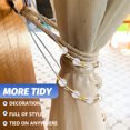 thumbnail image 3 of Miangastore Curtain Belt Crystal Design Curtain Tieback 2Pcs 3.1x0.8In, 3 of 9