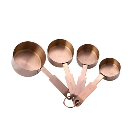 

4pcs Stainless Steel Kitchen Measuring Spoons Measuring Cup Multifunctional Seasoning Coffee Sugar Spoon Cake Baking Accessories Tools