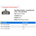 thumbnail image 2 of Rear Wheel Cylinder - Compatible with 1946 - 1953 Jeep Willys 1947 1948 1949 1950 1951 1952, 2 of 2