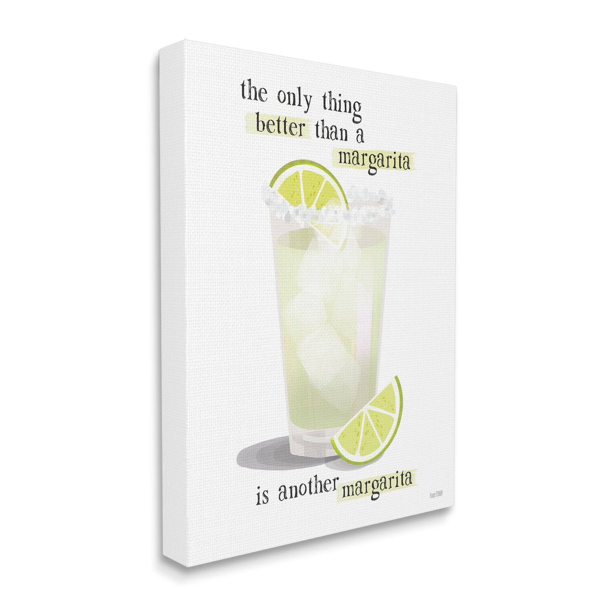 Stupell Industries Another Margarita Phrase Food & Beverage Painting Gallery Wrapped Canvas Art Print Wall Art, 36 x 48