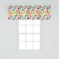 thumbnail image 2 of Ambesonne Easter Window Valance, Chicken Daisies, 54" X 18", Multicolor, 2 of 3