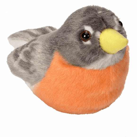 Audubon II Oiseau en Peluche Chantant - Robin Américain