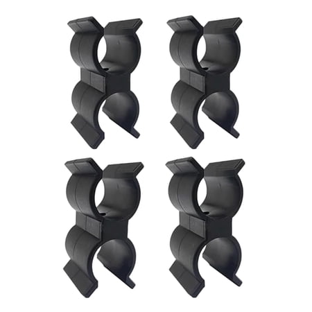 4PCS Marine Grade Nylon Tube Clamps Secure Mounting for Boat Canopy For Rods and Deck Railings