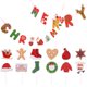 thumbnail image 2 of KAKOWELY 1 juego de pancartas navideñas colgantes de papel para fiestas, decoraciones colgantes para tartas, 2 of 5