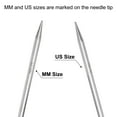 thumbnail image 4 of Uxcell Size US 10 Knitting Needles Circular Needle 47 inch Round Metal Stainless Steel Needle for Handmade Projects DIY Knitting Yellow, 4 of 4