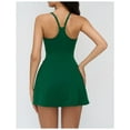 thumbnail image 4 of PISONIC Robe de Tennis et de Golf pour Femmes avec Soutien-Gorge Intégré, Short, Dos Nu, Ligne A, Ourlet Tulipe, Robes Athlétiques, 4 of 8