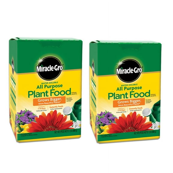 Miracle-Gro Water Soluble All Purpose Plant Food 8 oz., 2-Pack