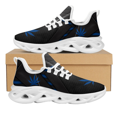 thumbnail image 1 of Zapatillas deportivas con estampado de hojas verdes para mujer, transpirables, con cordones, cómodas, con plataforma,, 1 of 6