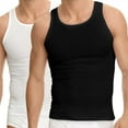 thumbnail image 2 of 6 Packs Men's Black Basic A-Shirts 100% Cotton  Size XL, 2 of 6