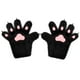 thumbnail image 3 of Guantes de animales para hombres y mujeres, accesorios de cosplay, guantes de peluche con forma de pata de gatito para adultos Negro rosa, 3 of 9