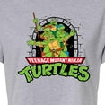 thumbnail image 3 of Teenage Mutant Ninja Turtles - Logo Character Group - Juniors Cropped Cotton Blend T-Shirt, 3 of 5