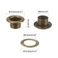 thumbnail image 2 of Uxcell 100 Set Grommets Kit Metal Eyelets 0.24" Hole Tiny Grommet for Shoes Clothes Belt Bag DIY Project, Bronze, 2 of 4