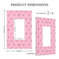 thumbnail image 3 of Fotbe Pink Bows Print Duplex Receptacle Wall Plate, 1-Gang 5.0" x3.0" Wall Outlet Covers, Dual Outlet Faceplates Covers, Color-matched Screws Included-Style U, 3 of 6