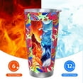 thumbnail image 6 of Fotbe Colorful Bananas Pattern 20 oz Tumbler Stainless Steel Vacuum Insulated Coffee Ice Cup Double Wall Travel Flask Leak-proof Coffee Cup-Straw Three-piece Set, 6 of 8