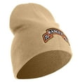 thumbnail image 4 of U.S. Army 75th Ranger Regiment Symbol Embroidered 8 Inch Solid Knit Short Beanie Made in USA - Stone OSFM, 4 of 5