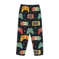 thumbnail image 5 of Sigee Retro Video Game Print Women's Soft Pajama Pants - Breathable and Comfortable Lounge Sleep Bottoms with Elastic Waistband and Pockets-Large, 5 of 9