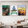 thumbnail image 4 of Póster de arte vintage con diseño de pescador, niños, caza, acampada, naturaleza, lago, casa, lienzo, impresión de pared, imagen para habitación, decoración del hogar, 4 of 5