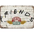 thumbnail image 1 of Placa Metal Vintage Amigos Pintura Hierro Rectangular Arte La Pared Del 30x20 Cm, 1 of 9