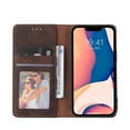 thumbnail image 2 of Decase Leather Wallet Case for iPhone 14 Plus Magnetic Closure with Card Slots Holders Money Pocket Kickstand Shockproof Protective Case For iPhone 14 Plus,Brown, 2 of 7