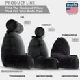 thumbnail image 2 of Husband Pillow Black, Standard+ Original Reading Pillow in Bed Rest Chair, Shredded Memory Foam Large Lounge Cushion Adult Backrest w/Arms, Comfy Back Support for Sit Sitting Up, Wash/ Removable Cover, 2 of 9