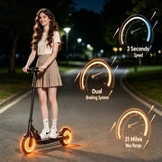 iScooter Foldable Electric Scooter for Teen Adult,500W Peak,19Miles,8.5 Solid Tires Commuter E-Scooter with APP & Cruise Control