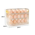 thumbnail image 3 of Titular De Huevo Soporte para huevos Caja de almacenamiento de huevos ajustable anticolisión para uso doméstico (blanco), 3 of 5