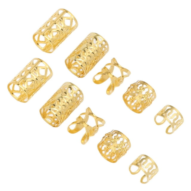 Hair Dreadlocks Beads, Hair Jewelry Rings Decorative For Wedding Gold,Silver