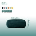 thumbnail image 3 of CHARRYARN Almohada para Abrazar, Almohada Cilíndrica de Pana para Cama - Almohada Larga Multifuncional - Apta para yoga, Soporte Lumbar y Del Cuello, Almohada Enrollable - Verde Oscuro (6"x14"), 3 of 7