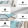 thumbnail image 6 of Outdoor Rug 3x5 ft Teal Blue Modern Geometric Outdoor Large Area Rug Non Slip Turquoise Brown Abstract Ocean Wave Front Door Mat RV Rug Carpet Patio Outdoor Rugs for Backyard Balcony Porch Indoor, 6 of 9