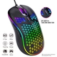thumbnail image 2 of RGB lightweight gaming wired mouse with 7200 DPI, adjustable in 4 levels and 6 keys, programmable for PC/laptop, 2 of 9