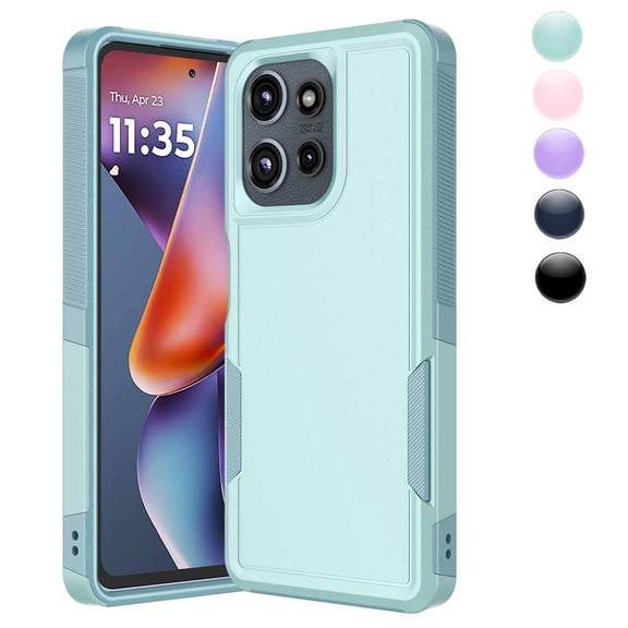 For Motorola Moto G 5G 2025 Case，Sturdy Durable Cover Cute Bumper Case for Moto G 5G 2025，Njjex Military Grade Protection Dual Layer Shockproof Heavy Duty Rugged Phone Case - Green