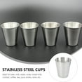 thumbnail image 2 of Cazas de acero inoxidable de 6 piezas tazas de tiro de acero inoxidable tazas de licores duraderos, 2 of 5