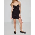 thumbnail image 3 of Biezeib Women's Mini Dress Slim Bow Lace Trim Sweetheart Neck Backless Adjustable Spaghetti Strap Plaid Dress for Party Club Cocktail, 3 of 6