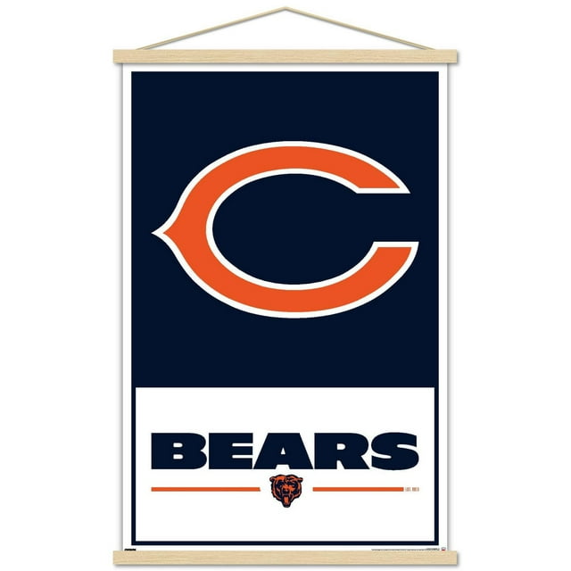 NFL Chicago Bears - Logo 21 Wall Poster, 22.375" x 34" Framed