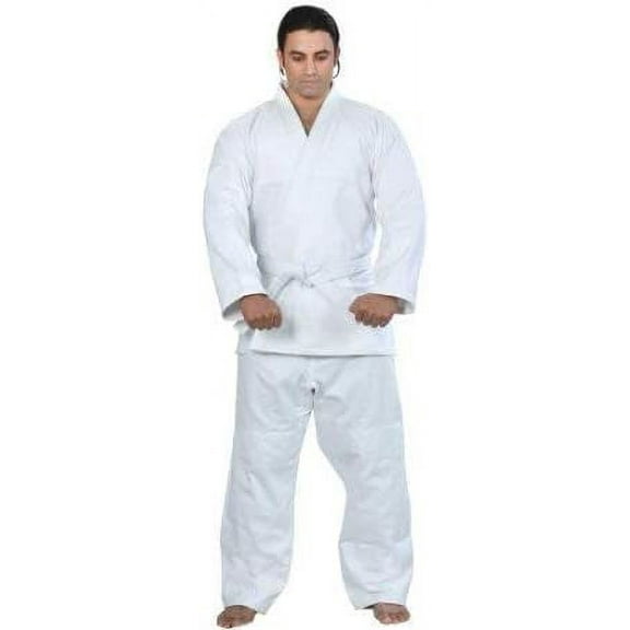Woldorf USA BJJ Jiu Jitsu Uniform White NO Logo Competition Uniform, Martial Arts, Fighting Uniform, Training Uniforms, Pre-Shrunk, Ultra Light Weight Soft Uniforms