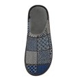 thumbnail image 3 of IAUYY Memory Foam House Slippers Suitable for Both Men and Women. Comfortable, Anti-Slip Plush Flat-Bottomed Slippers The Best Holiday Gift Navy Blue and Beige, 3 of 9