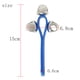 thumbnail image 3 of Campana de mano Irfora Mango Bell Shaker Handbell Stick Juguete musical de percusión con 3 cascabeles para niños Irfora Campana de mano, 3 of 6