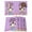 Purple, variant on Blue Easter Placemats Set of 12 Spring Cartoon Bunny Colorful Eggs Wood Grain Place Mats Indoor Wipeable Table Mats Washable Dining Table Placemats for Kitchen Holiday Party Home Decor 13x19 Inch