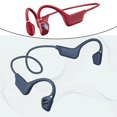 thumbnail image 4 of Auriculares de conducción ósea 5.0, Auriculares inalámbricos deportivos con oreja abierta a prueba de sudor, para , conducción, - rojo, 4 of 10