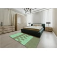thumbnail image 4 of Ahgly Company Indoor Rectangle Patterned Olive Drab Green Area Rugs, 2' x 3', 4 of 6