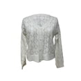 thumbnail image 6 of Arvbitana Women Knit Cardigan Long Sleeve V-neck Sweater Button Closure Hollowed Outwear Fall Casual Cropped Tops, 6 of 8
