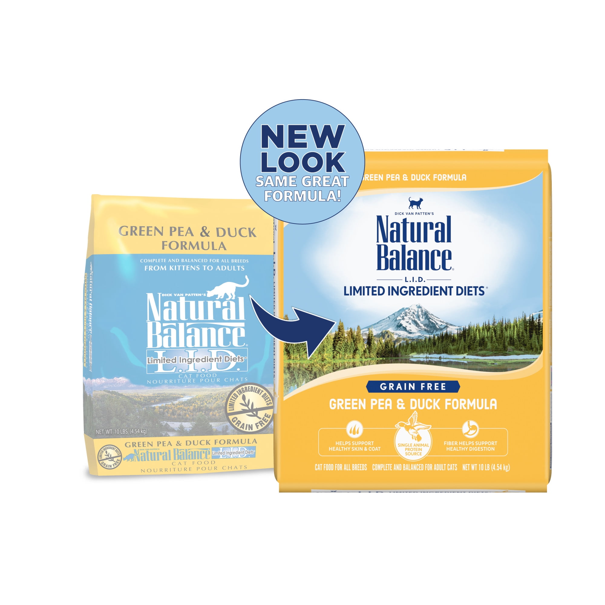 Natural Balance Grain Free Dry Cat Food Limited Ingredient Diets Duck Green Pea 10 Pounds Walmart