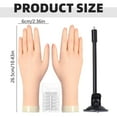 thumbnail image 2 of Practice Hand Right - Acrylic Nail Hands Realistic Silicone Artificial Hands and Protective Rubber Pliers Nail Hands Realistic Human Model Hands, Nail Tools, Silica Gel Toe Separat Makeup Organizers, 2 of 8