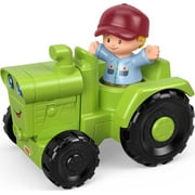 Fisher-Price Little People Helpful Harvester Tractor Vehicle & Farmer Figure for Toddlers