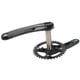 thumbnail image 5 of Juego de bielas para bicicleta de montaña, juego de brazos de manivela integrados huecos de 170mm con soporte inferior, plato único de dientes anchos y estrechos de 36T, color negro, 5 of 14