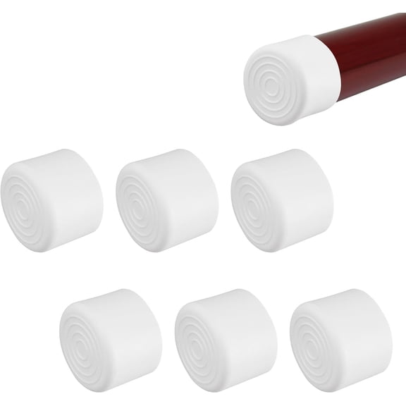 Rubber Handrail End Cap, 6PCS 42mm Inner Diameter Round Handrail End Caps Staircase Steps Hand Rail End Cover, Not Hurt Hands