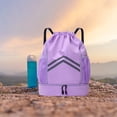 thumbnail image 6 of Qwtwty Large Capacity Outdoor Fitness Workout Water Proof Backpack Wholesale Drawstring Leisure Fashion Shoulder Bag, 6 of 6